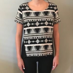 Patterned High Low Top